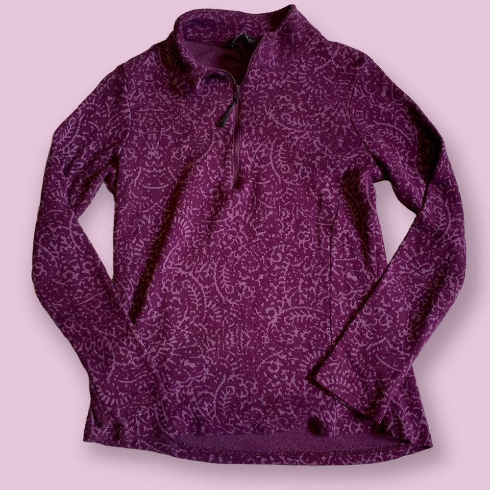 [Eddie Bauer] Patterned Quarter Zip